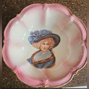 RS Prussia Beautiful Portrait Porcelain Bowl
